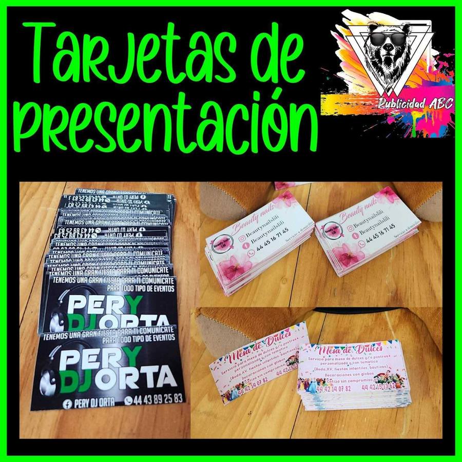 Tarjetas de Presentación